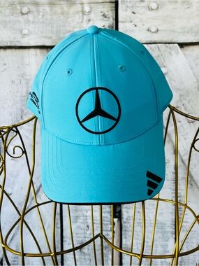 Formula 1 F1 adidas Turquoise Blue Mercedes Baseball Cap